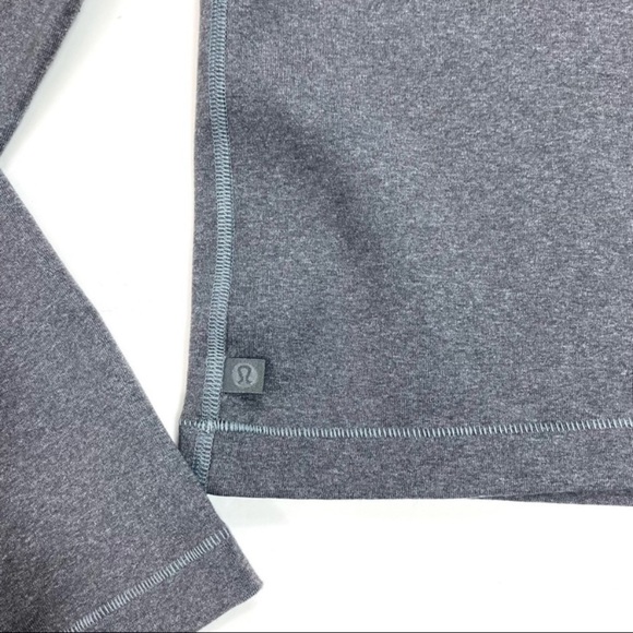 LULULEMON Back Up Diamond Cut Out Back Long Sleeve in Heathered Slate Gray - Picture 7 of 10